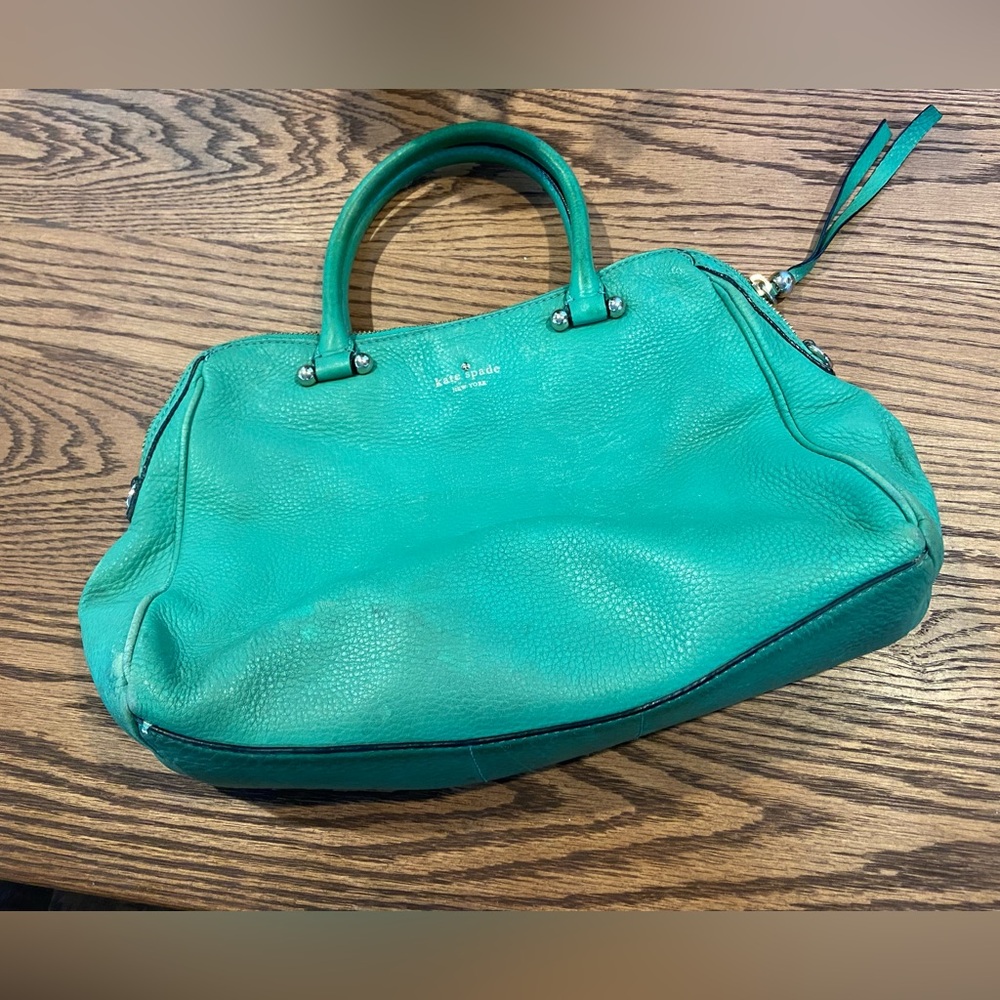 Kate Spade Teal Satchel leather Bag